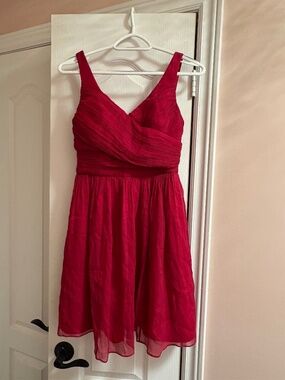 [NWT] J Crew Magenta Wedding Guest Dress in Size 4 Petite